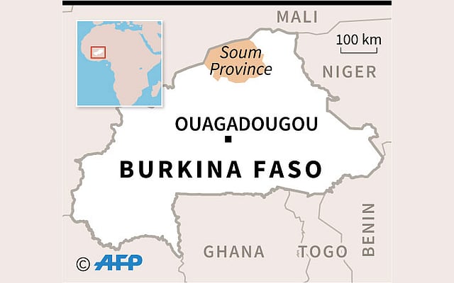 Map locating Soum province in Burkina Faso. AFP