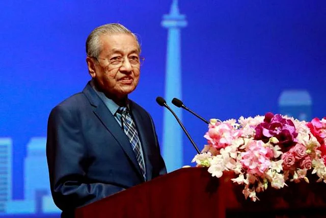 Malaysian prime minister Mahathir Mohamad gives a speech at Chulalongkorn University, in Bangkok, Thailand on 25 October 2018. Photo: Reuters