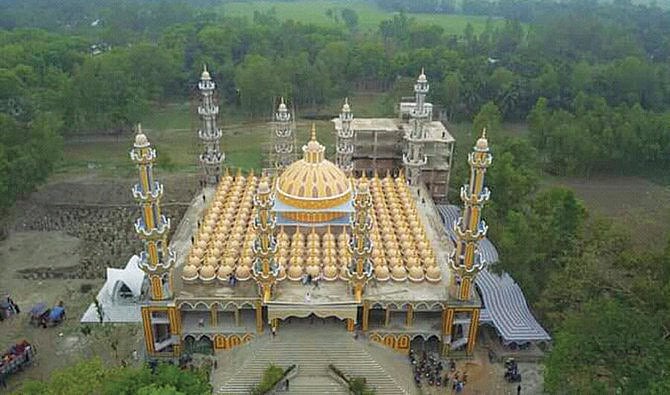 The 201-dome mosque in Tangail, Bangladesh. Photo: Arab News