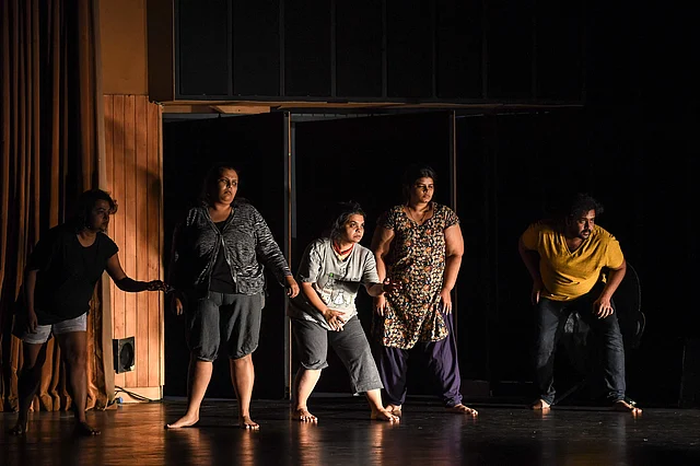 Head 2 Head, a retelling of Girish Karnad’s Hayavadana, is produced by the Bangalore-based The Big Fat Company -- a theatre group that aims to only cast plus-size actors in its productions. Photo: AFP