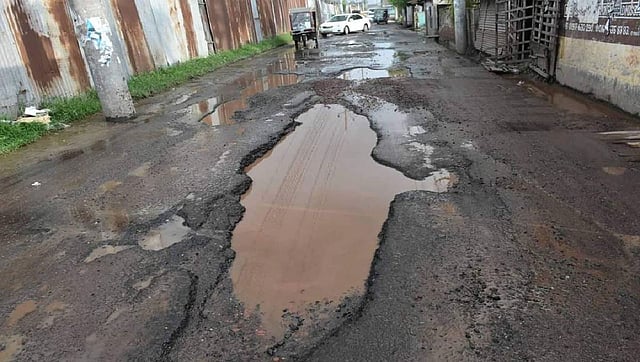 Khulna bypass road from Sonadanga Bus Stand to Natun Rasta area has become totally unfit for traffic. Photo: UNB