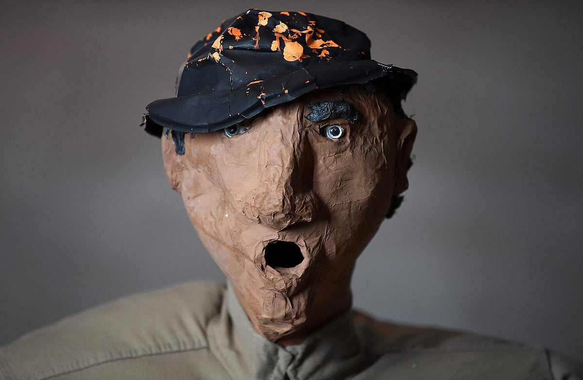 An artwork entitled ‘Collective Conscience’ by Colombian artist Oscar Murillo, is pictured during the press view of the four artists shortlisted for the Turner Prize 2019, at the Turner Contemporary in Margate, southeast England on 26 September 2019. Photo: AFP