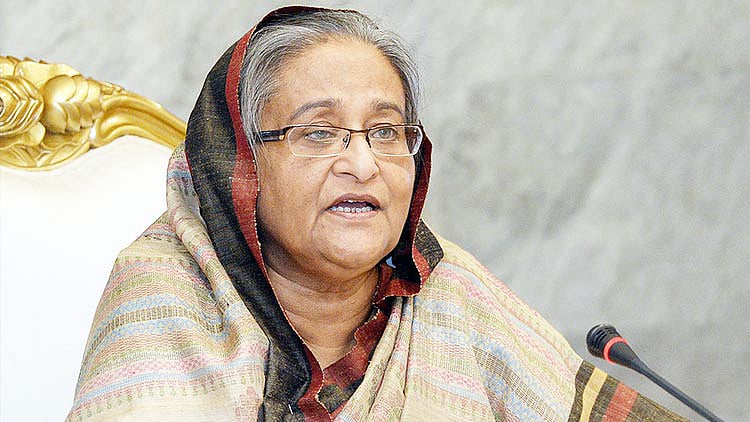 Prime minister Sheikh Hasina. Photo: BSS