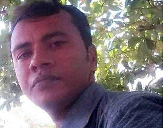 Nazrul Islam, 30, is the former president of Dakkhin Sakuchia union unit Chhatra League. Photo: UNB