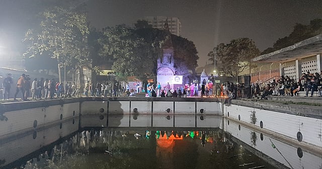 A memorial concert titled `8th Sanjeeb Utshob 2019` was held on Dhaka University (DU) campus on Wednesday. Photo: UNB