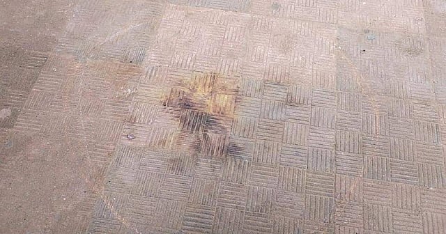 Spot of crude bomb explosion at Dhaka University. Photo: UNB