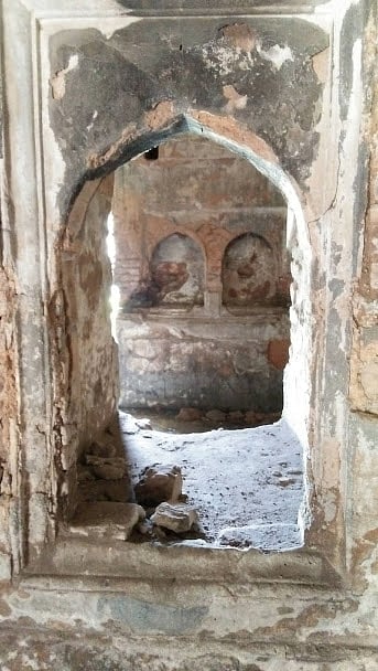 Dilapidated window at Teota zamindar bari. Photo: Nusrat Nowrin