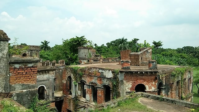 Teota zamindar bari as seen from the rooftop of Teota zamindar bari