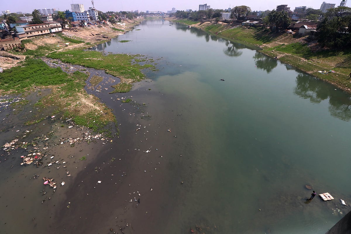A riverscape view of Surma river.
