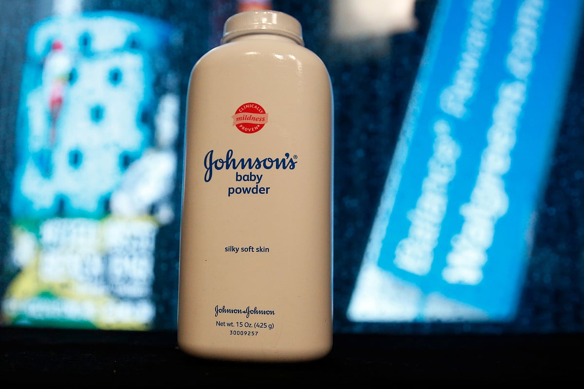A bottle of Johnson and Johnson Baby Powder is seen in a photo illustration taken in New York on 24 February 2016.