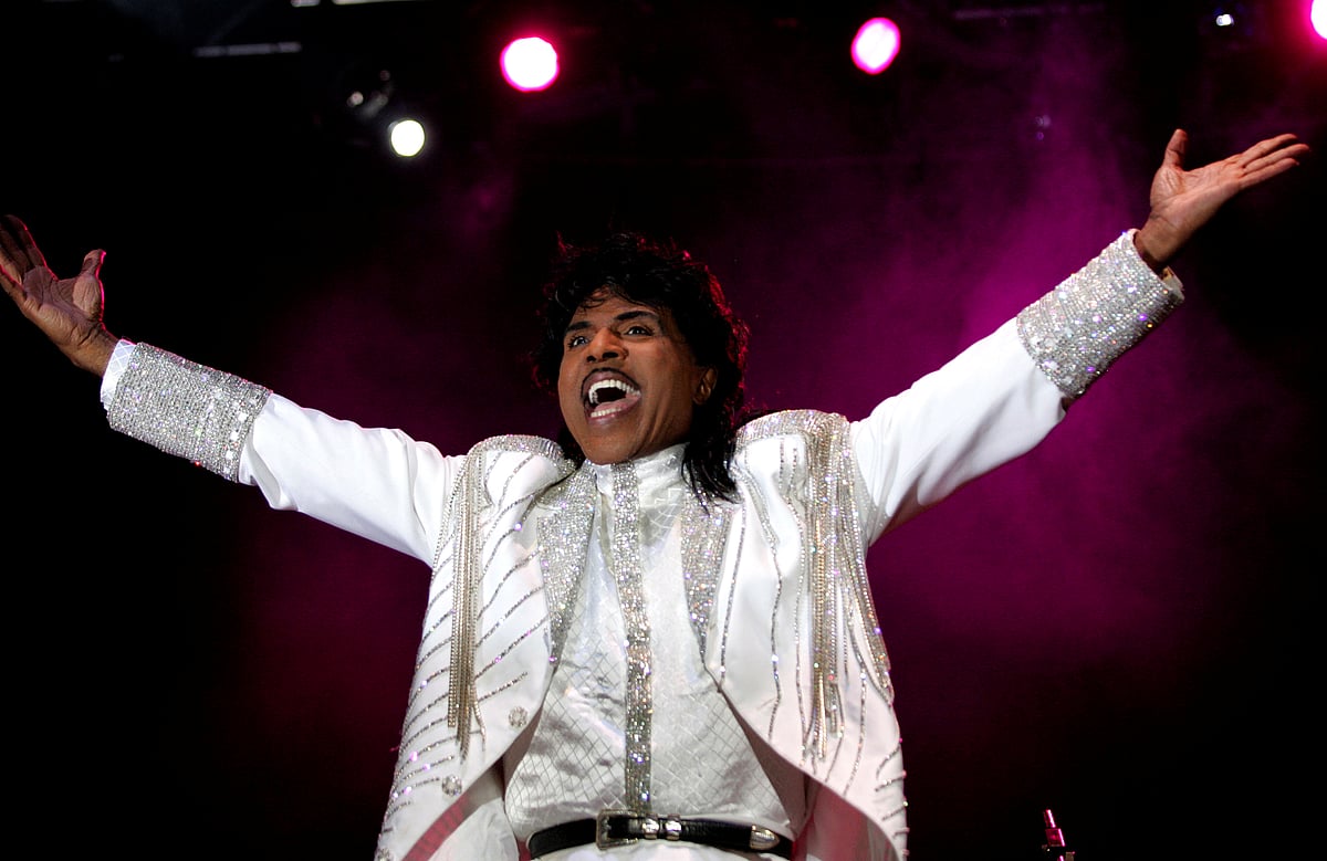 Entertainer Little Richard performs at the Crossroad festival in Gijon, northern Spain, 23 July 2005.