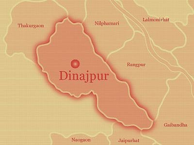 Map of Dinajpur