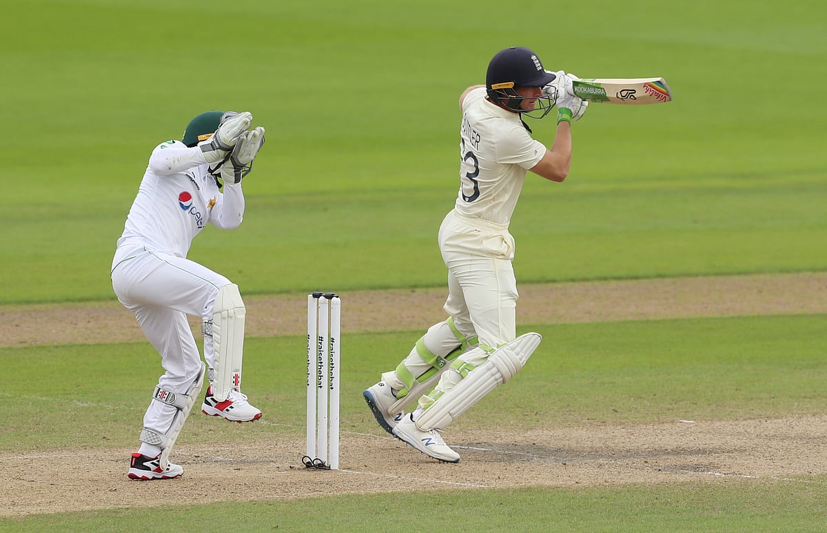 England's Jos Buttler in action against Pakistan at Emirates Old Trafford on 7 August 2020