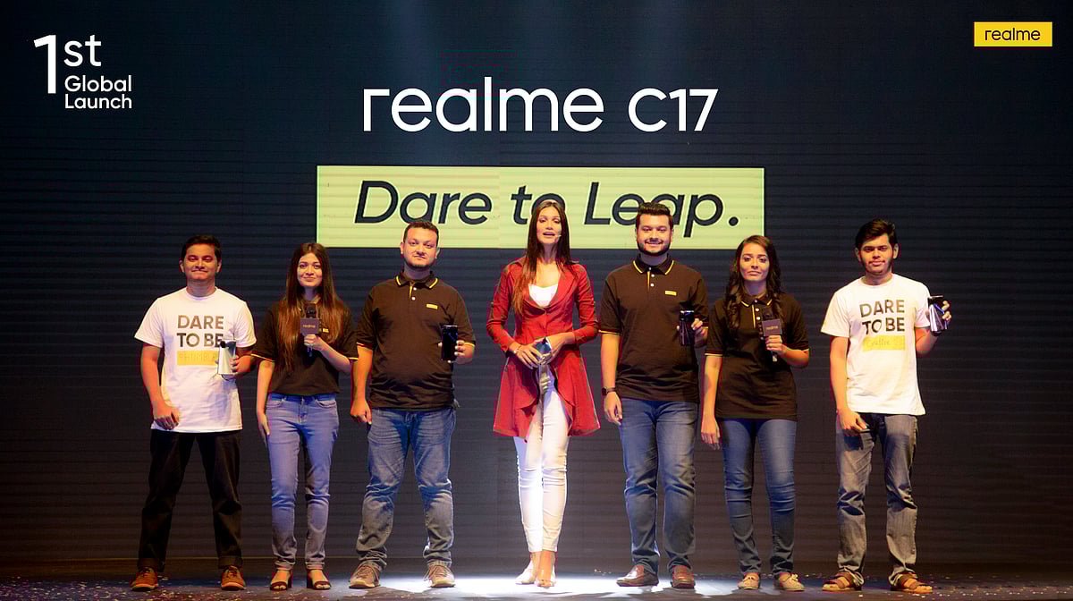 Guests at the launch of Realme C17.