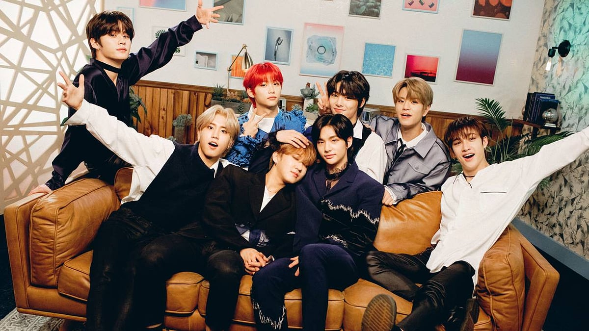 Members of 'Stray Kids'