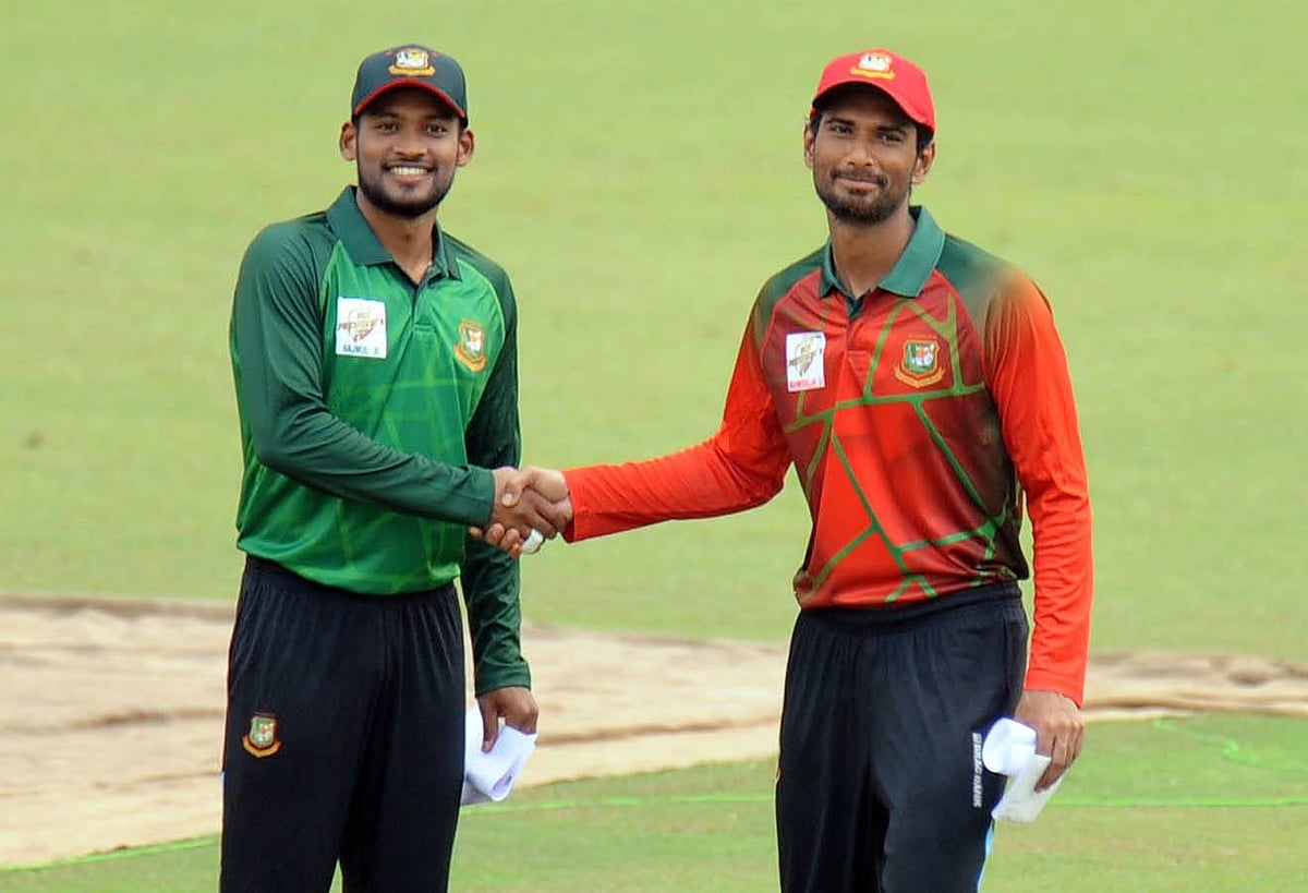Mahmudullah XI and Najmul XI face off at the opening match of BCB President's Cup at the Sher-e-Bangla National Cricket Stadium on Sunday