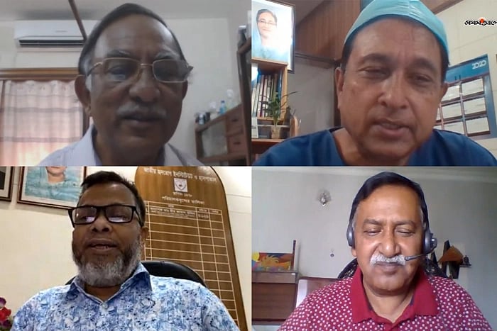 Clockwise: AA Shafi Majumdar, Syed Ali Ahsan, Mir Jamal Uddin, NAM Momenuzzaman