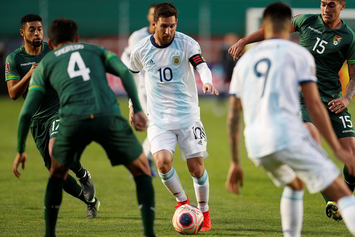 Argentina's Lionel Messi during the game against Bolivia