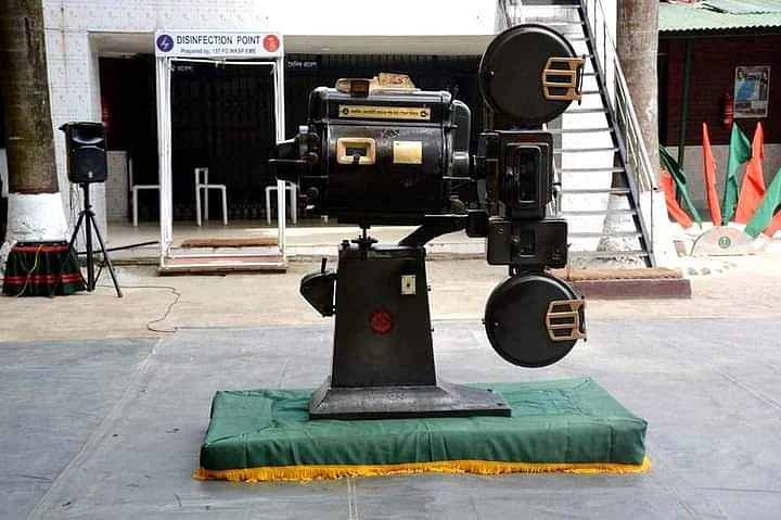 Old 35mm projector presented to Jagannath University by Bangladesh Army