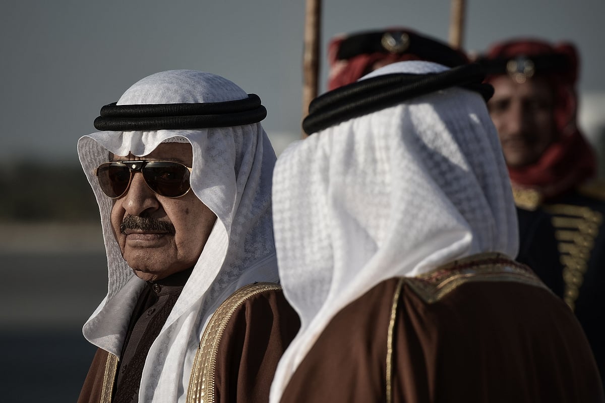 Khalifa bin Salman al-Khalifa is pictured at the al-Sakhir Palace in Manama on 24 December 2012
