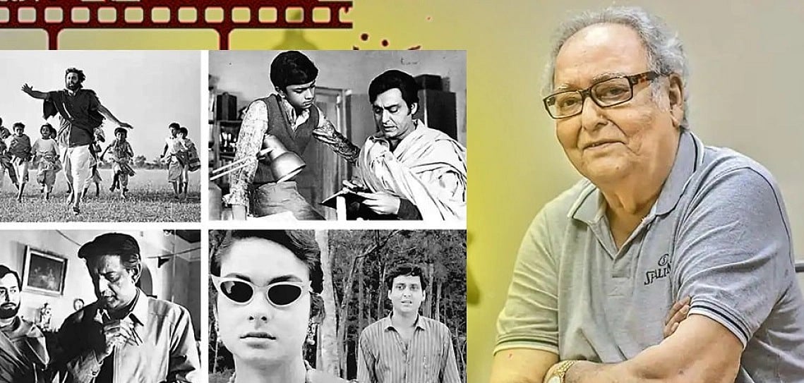 Soumitra Chattopadhyay at different times