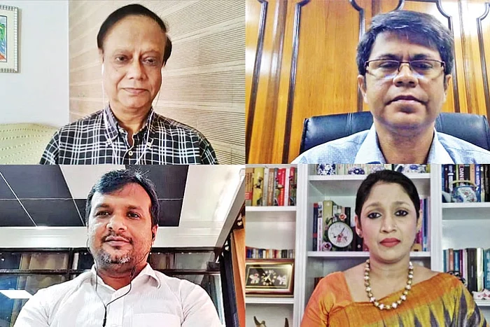 Clockwise: Ahsan H Mansur, Deb Dulal Roy, Tohurul Hasan, Tania Haque