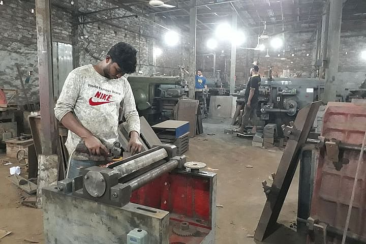 At the Badda factory of Everest Wood Working Machine