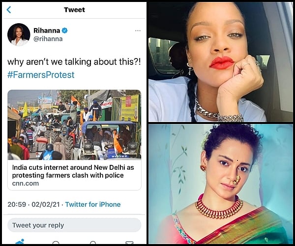 Rihanna tweets about farmers’ protest, Kangana calls her a ‘fool’