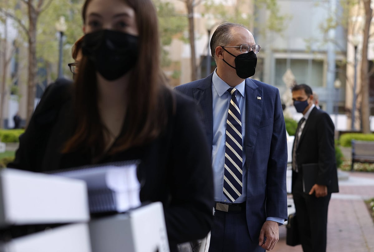 Epic Games CEO Tim Sweeney arrives at federal court on 3 May, 2021 in Oakland, California