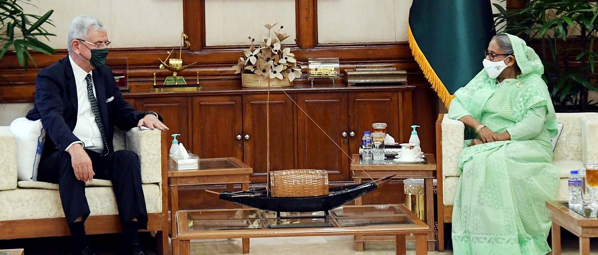 President of the 75th session of the United Nations General Assembly (UNGA) Volkan Bozker met prime minister Sheikh Hasina at her official residence Gonobhaban on Tuesday