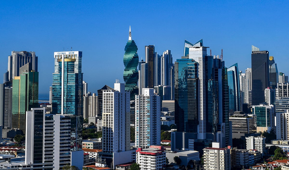 Financial centre of Panama City