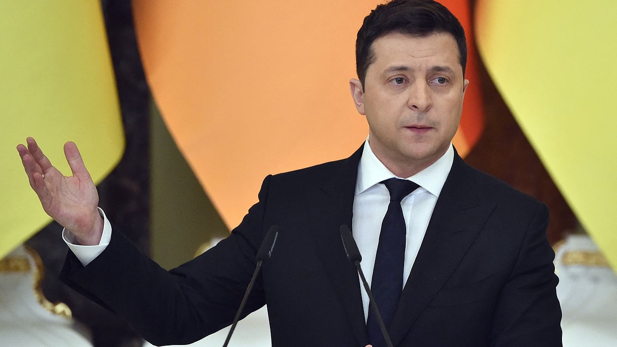 Ukraine's president Volodymyr Zelensky