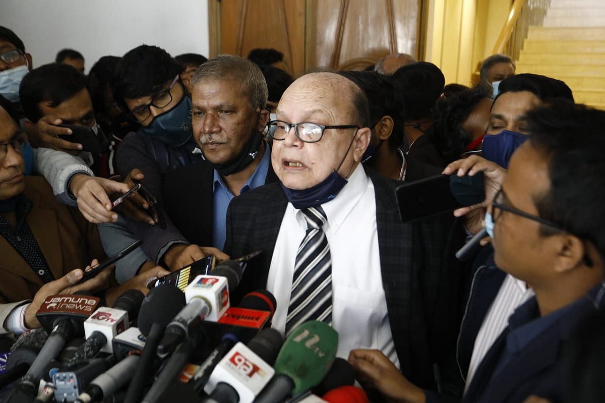 Eminent citizens speaks after the meeting with search committee on 12 February