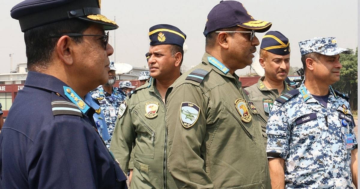 Chief of Air Staff Shaikh Abdul Hannan visits annual exercise of Bangladesh Air Force “WINTEX-2022”