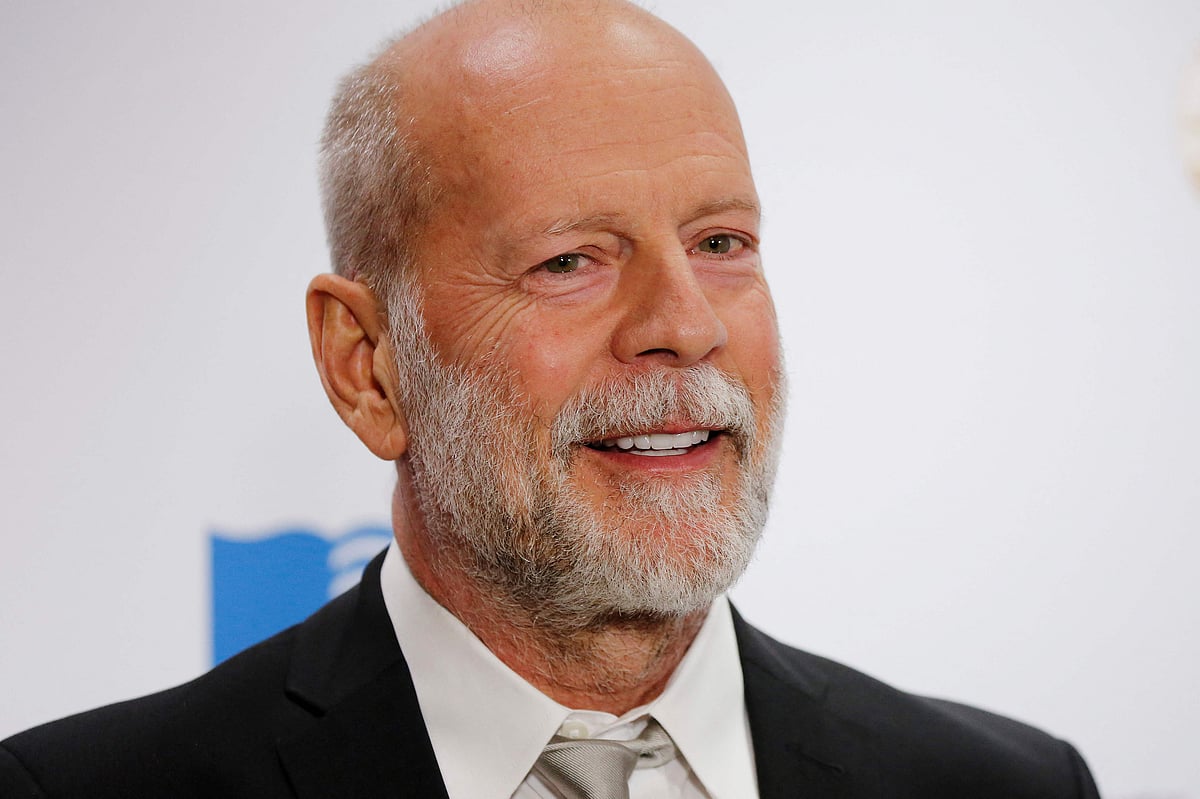In this file photo taken on 15 November 2017, Actor Bruce Willis arrives for the Library of Congress Gershwin Prize Honoree’s Tribute Concert in Washington, DC