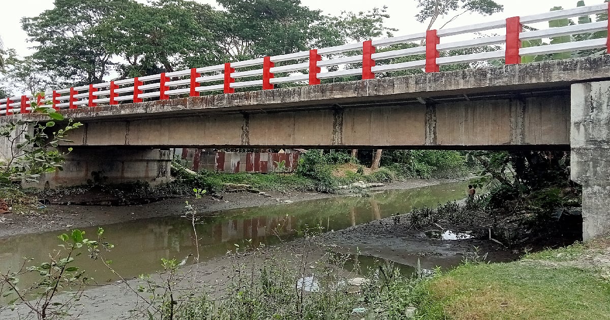 A bridge on Bharani canal in Barguna