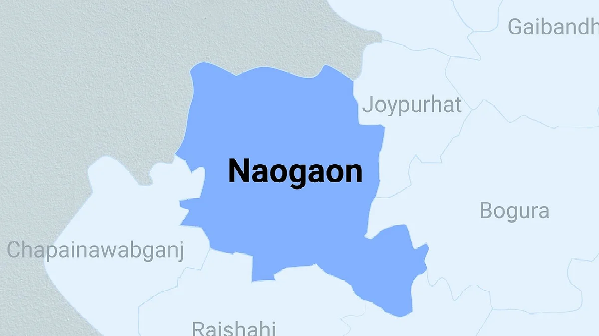 Map of Naogaon district