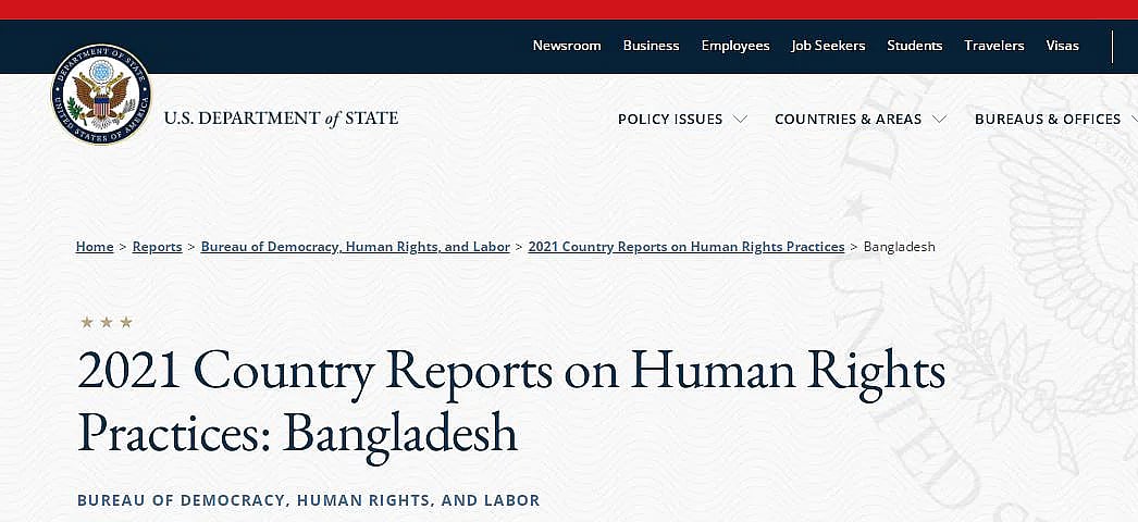 Bangladesh security forces getting widespread impunity, says a US State Department Report