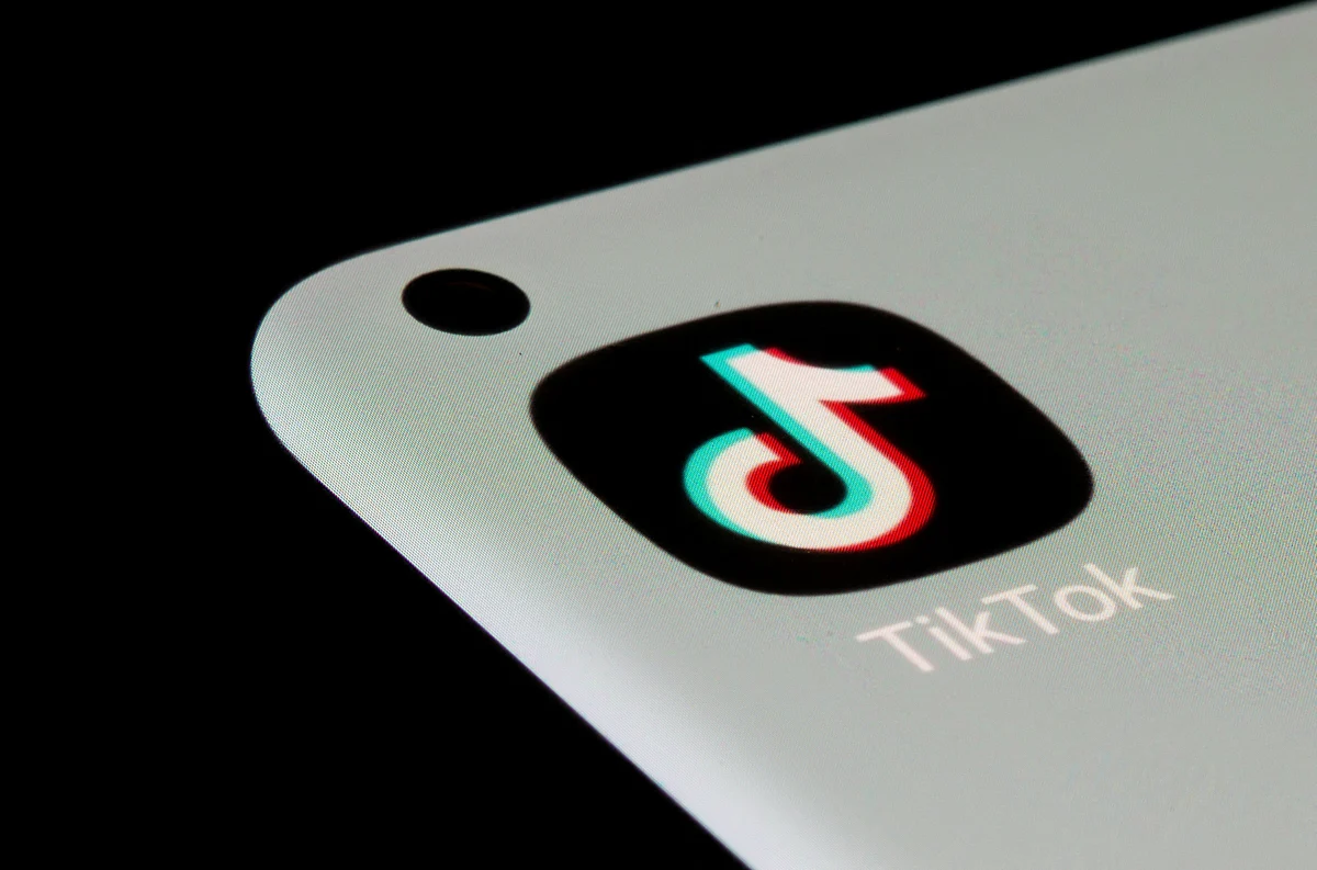 TikTok app is seen on a smartphone in this illustration taken.