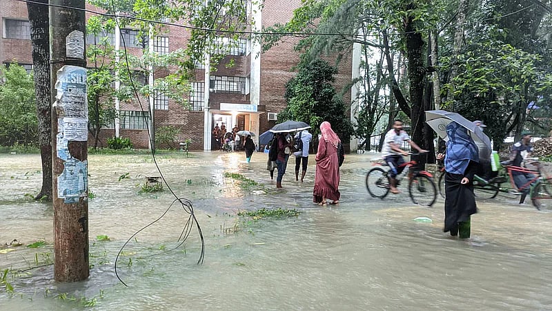 In an emergency warning electricity department requested people not to touch any wire or pole