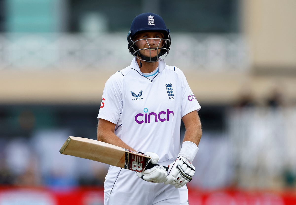 England's Joe Root reacts after being caught out by New Zealand's Trent Boult