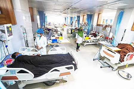 The stroke centre on the 10th floor of National Institute of Neurosciences and Hospitals.