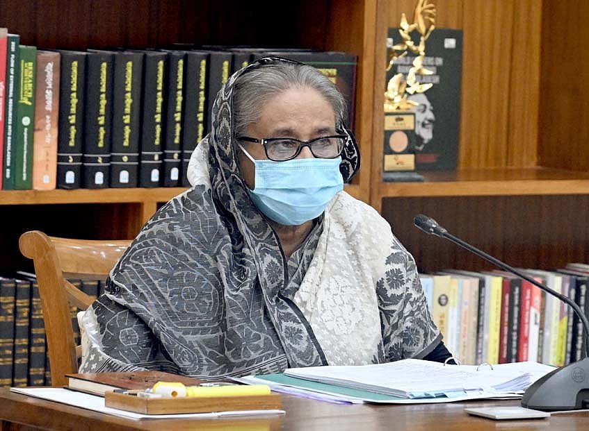 Prime minister Sheikh Hasina attends the 4th ECNEC meeting of the current fiscal year on Tuesday.