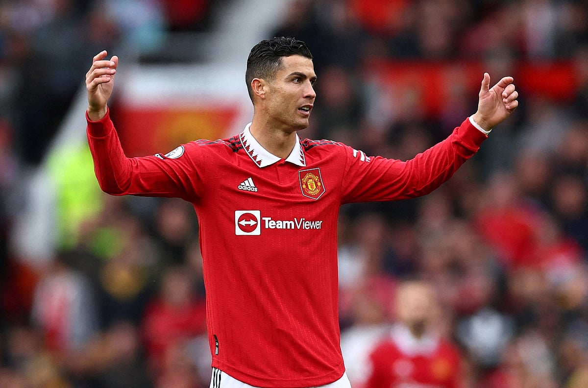 Manchester United's Portuguese striker Cristiano Ronaldo