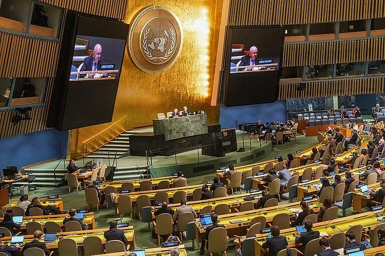 11th emergency special session of the United Nations is held in New York on Thursday.