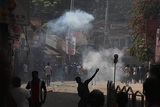 Clashes broke out between supporters followers of MP AKM Bahauddin and MP of reserved women's seat Anjum Sultana at Cumilla city’s Nazrul Avenue on Saturday, 5 November 2022.