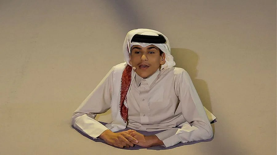Ghanim al Muftah, who lit up the opening ceremony of the Qatar World Cup