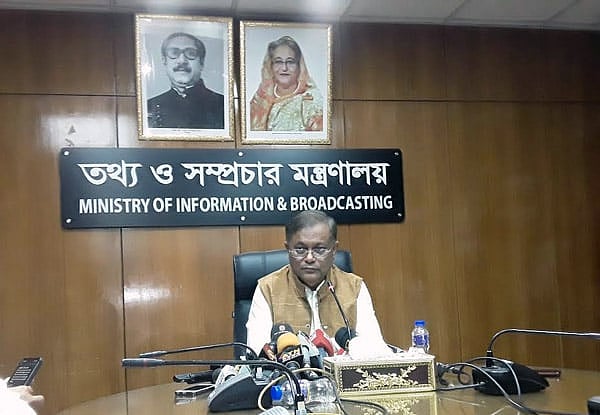 Information and broadcasting minister Hasan Mahmud