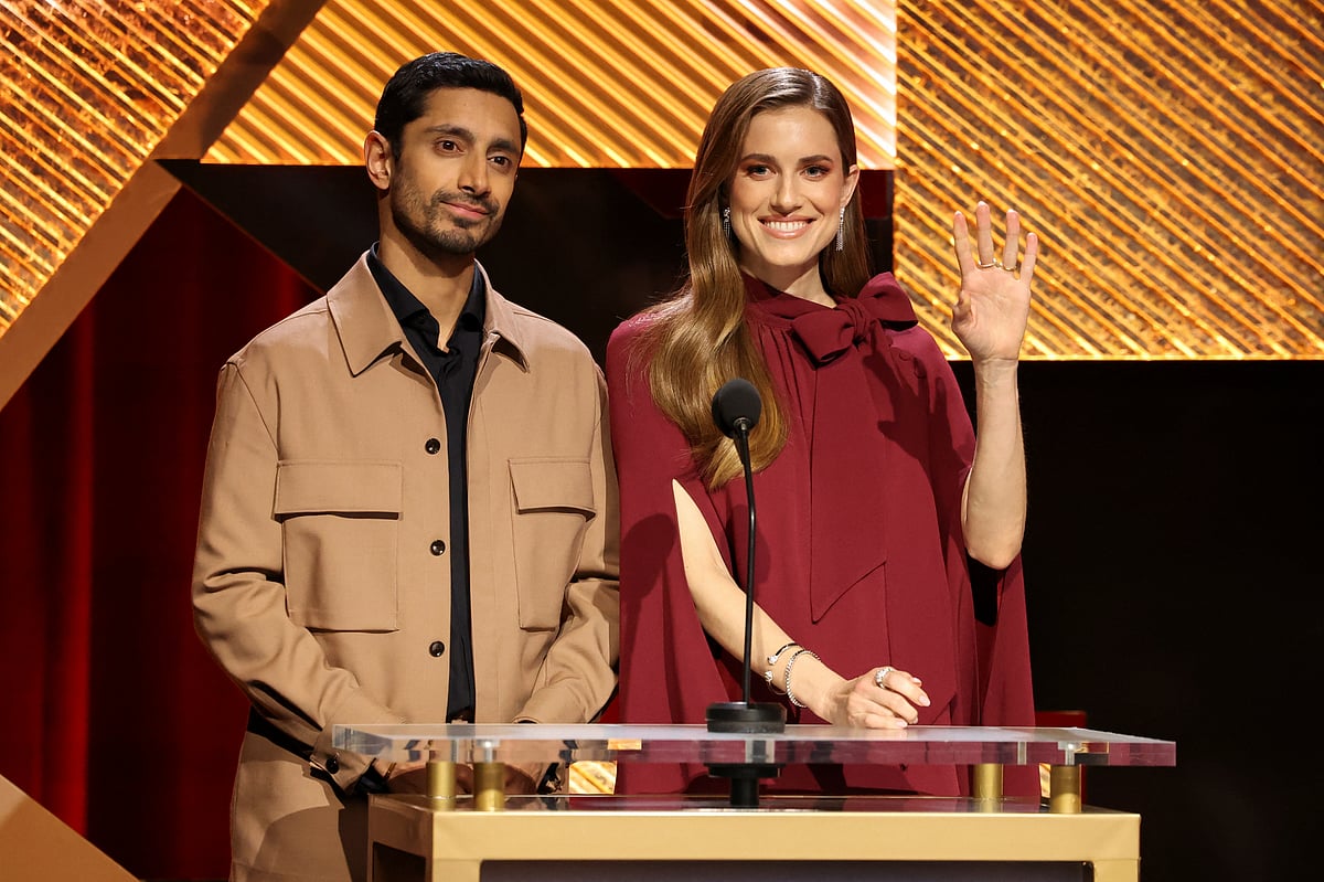 Actors Riz Ahmed and Allison Williams host the announcement of the 95th Oscars Nominations in Beverly Hills, California, US, 24 January, 2023.