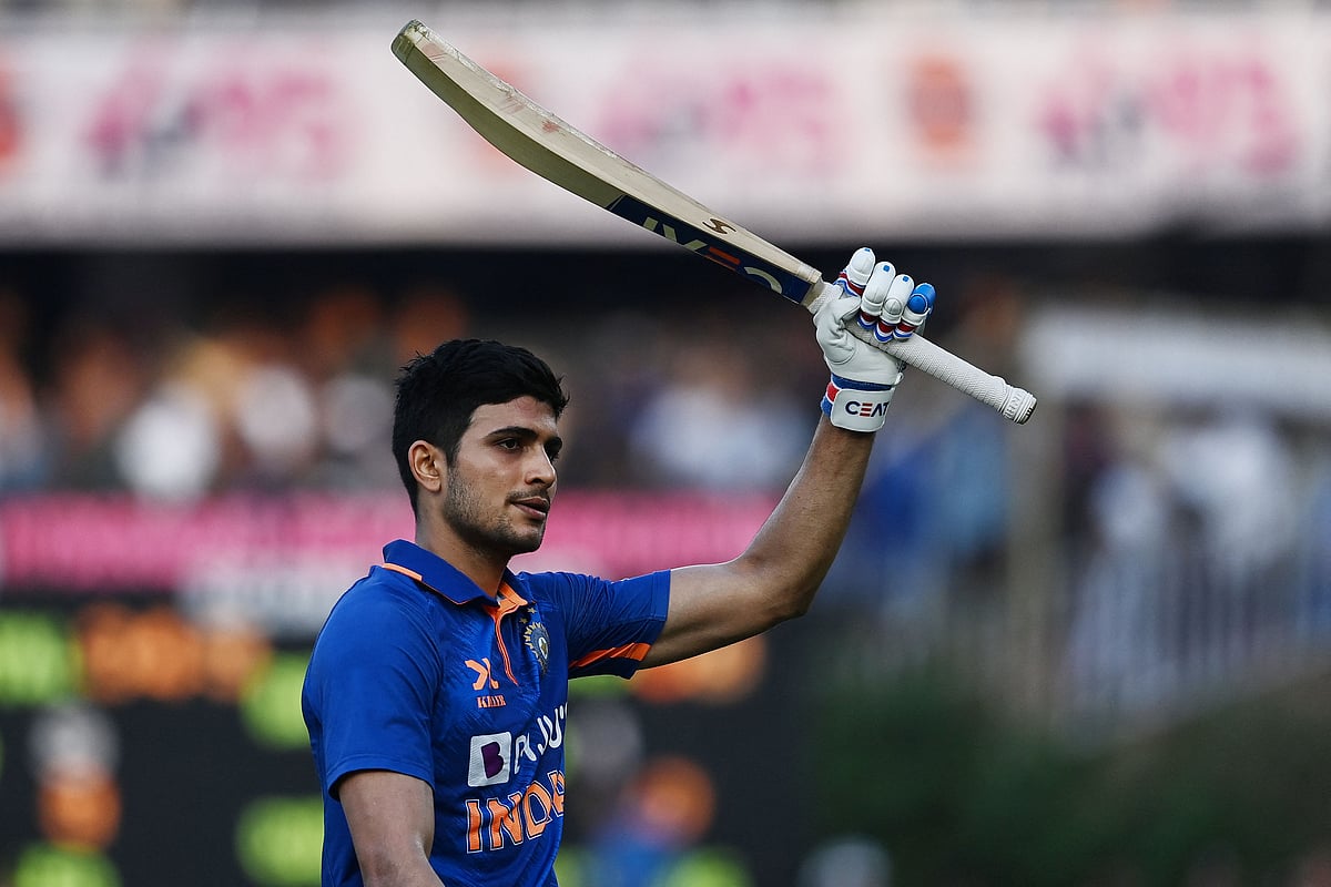 India's Shubman Gill walks back to the pavilion after his dismissal during the first one-day international (ODI) cricket match between India and New Zealand at the Rajiv Gandhi International Cricket Stadium in Hyderabad on 18 January 2023.